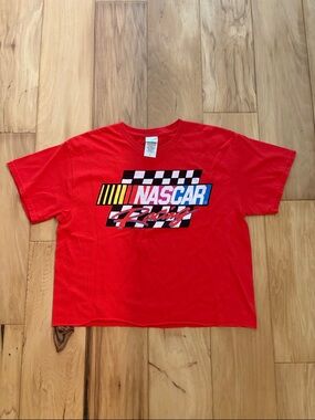 Junk Food Clothing Red NASCAR Racing Graphic Tee